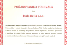 Poďakovanie - Dar v podobe okrasných drevín na Hodžovom námestí v Bratislave Poďakovanie - Dar v podobe okrasných drevín na Hodžovom námestí v Bratislave